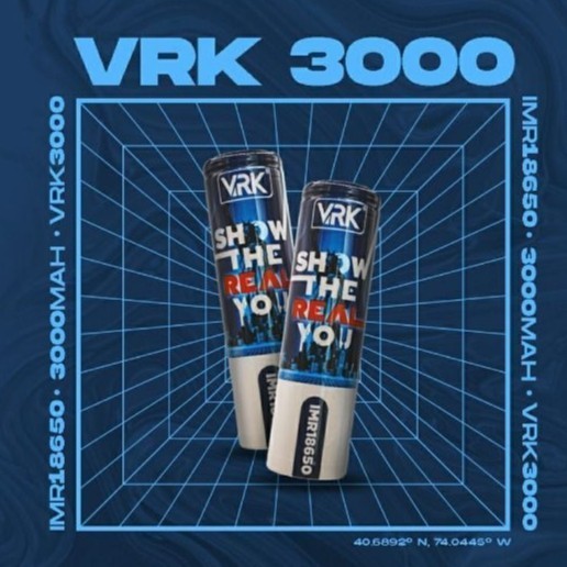 BATERAI VRK 3000MAH 18650 100% ORIGINAL - VRK BATTERY USA