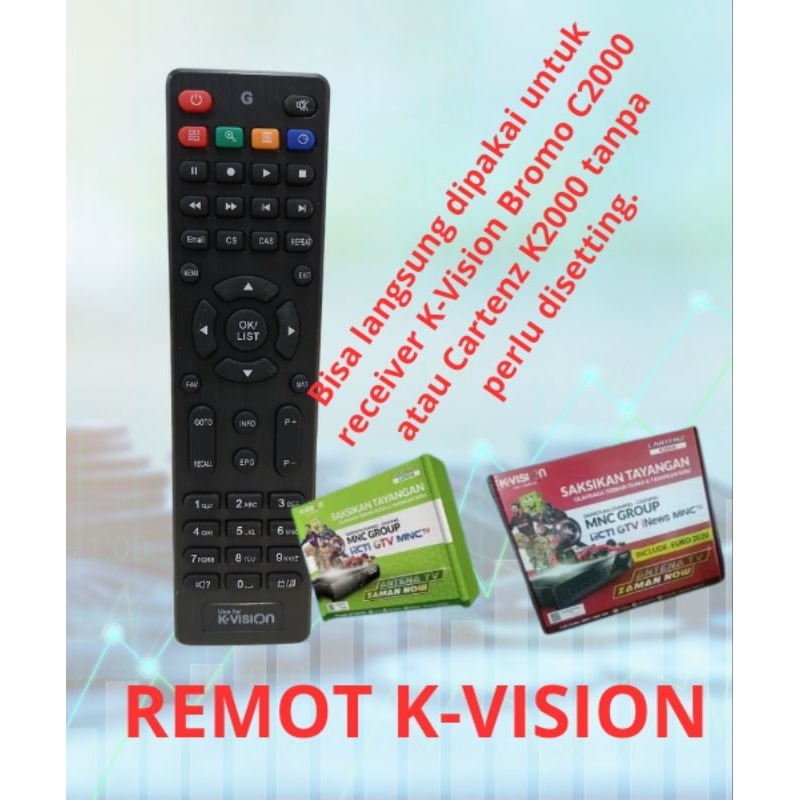Remot Original K-Vision Bromo C2000 & Cartenz K2000