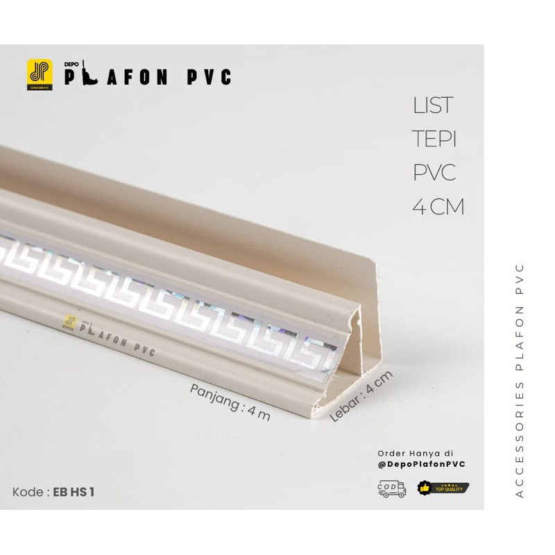 List Tepi Dinding Plafon PVC