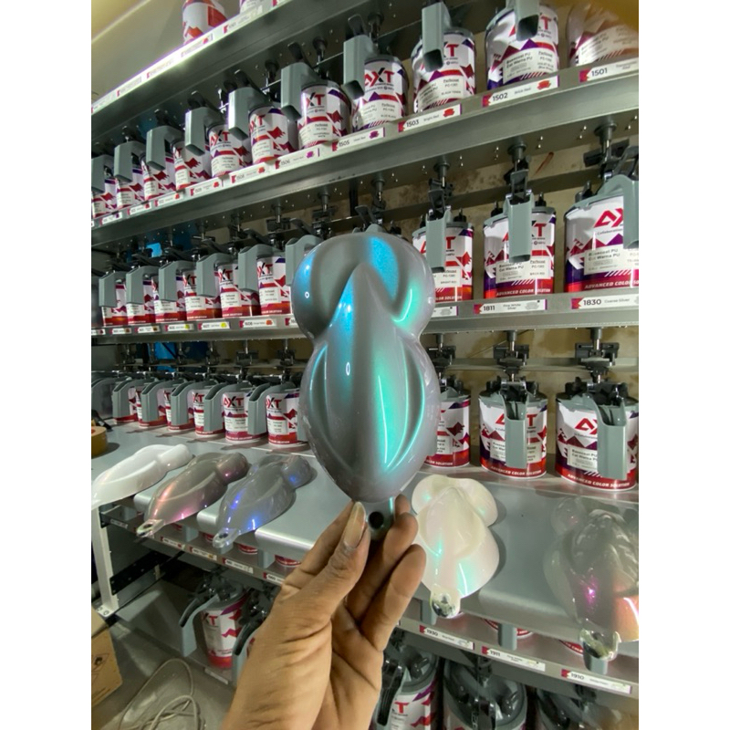 cat dasar nardo grey + special effect tosca PU AXT