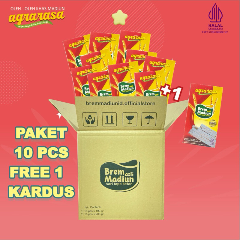 

PAKET BREM MADIUN - 10 PCS FREE 1 - VARIAN ORIGINAL AGRARASA 100 GRAM