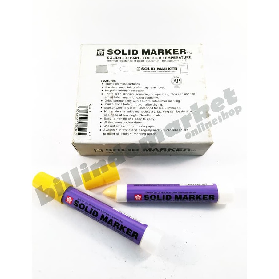 

KODE P75L Spidol Solid Marker SAKURA Yellow Kuning
