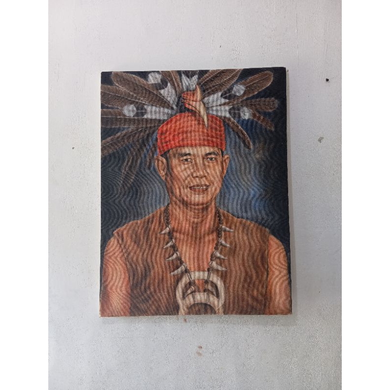 Lukisan Wajah Kanvas