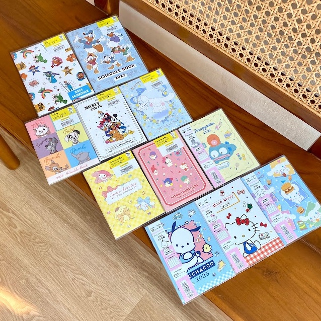 

Paket Spesial Schedule Book A6 Dan B6 225 Buku Agenda Daiso Jepang Karakter Kartun Sanrio Melody Kuromi Cinnamorol Hangyodon Toys Story Edition Dec 223 Jan 226 Unik Lucu Gift Hadiah Kado