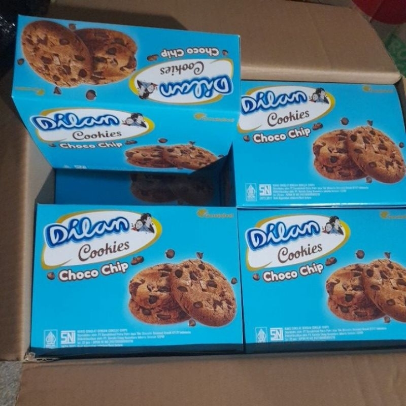 

GROSIR DILAN COOKIES CHOCO CHIP ECER 1000 1 BOX ISI 23 PCS