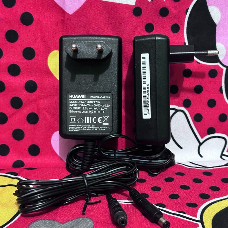 adaptor Huawei original 12v 1a bisa buat modem/router/cctv