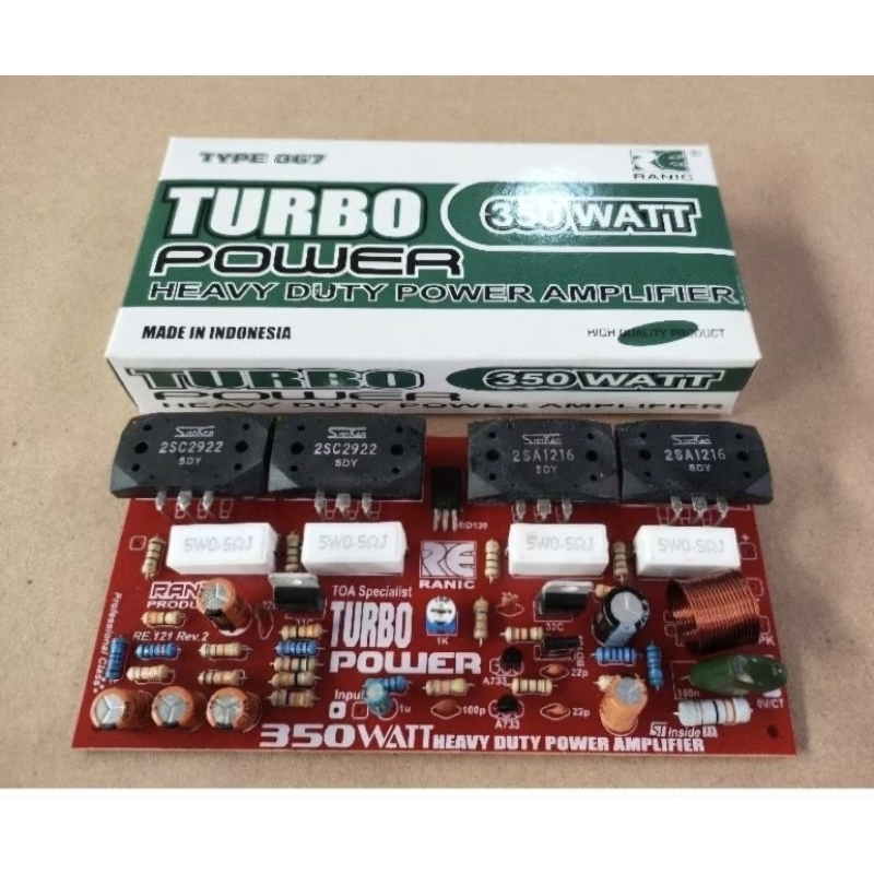 kit power 350 wat Turbo plus final sanken 5DY