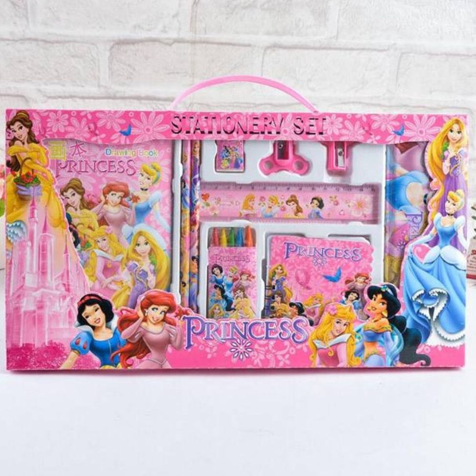 

New Discount Set Tulis Perlengkapan Princess Alat tulis Karakter Princess Disney