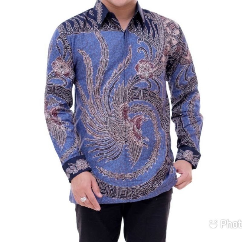 Kemeja Batik Pria Batik Tulis Lengan Panjang Berlapis Furing Dalam batik tulis motif Batik pria Bati