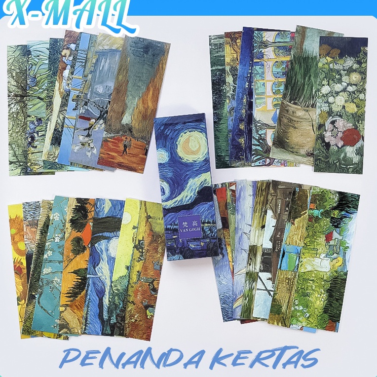 

Lebih Meriah 3PcsSet Pembatas Buku Kertas Karakter Lucu Besar Desain Hayao Miyazaki Van Gogh Bookmark