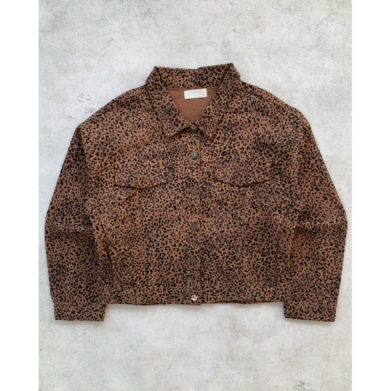 Leopard Pattern Type III Denim Jacket JKICHI