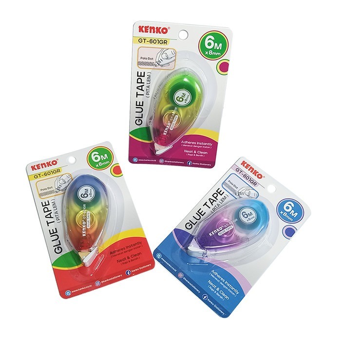 

Lem Correction Viral Lem Tipex Viral Glue Tape Kenko Lem Glue Tape GT-601GR