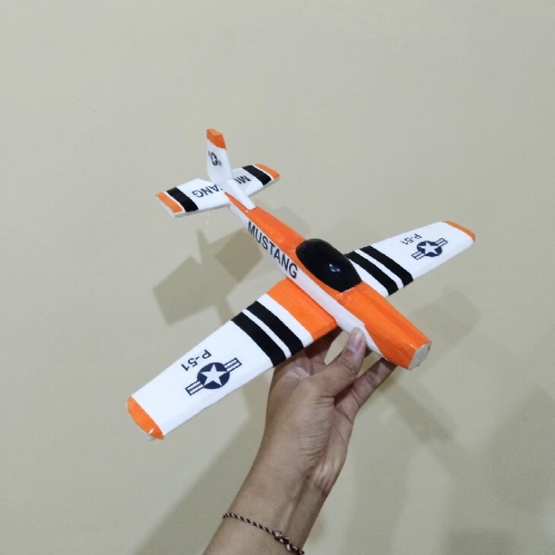 kit rc plane 2chanel p-51d mustang