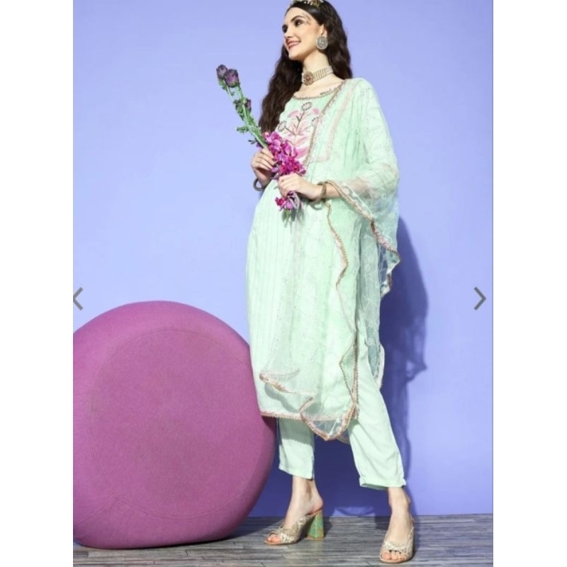 Kurta set / Tunik set India / baju india Size  XL Ld 109cm