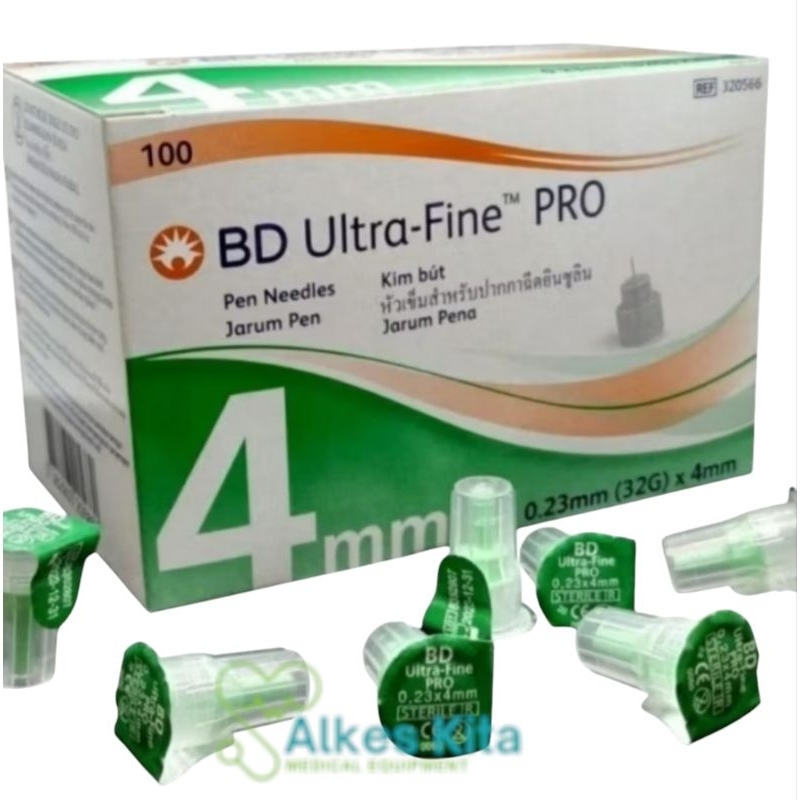 Jarum BD Ultrafine 32g X 4mm // Jarum Insulin Hijau 4ml 1Pack (10pcs)