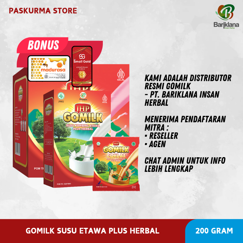 

DISTRIBUTOR RESMI GOMILK – SUSU KAMBING ETAWA PLUS HERBAL
