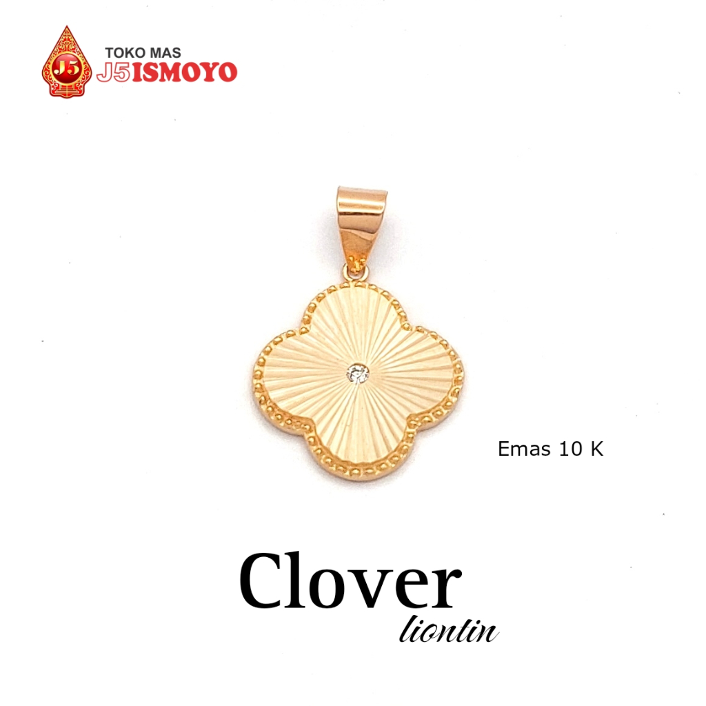 Liontin Emas 10 Karat Clover J5 Ismoyo