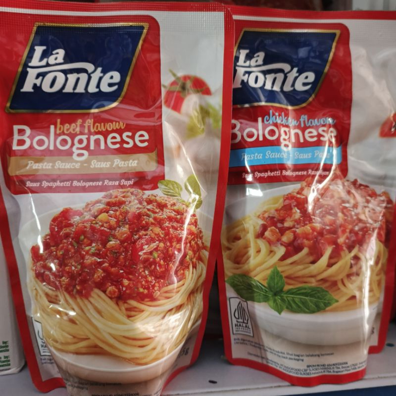 

Saus Spaghetti La Fonte Bolognese Sapi & Ayam