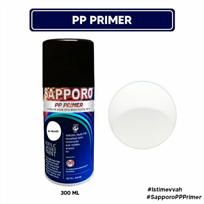 #MAU# Cat Semprot Sapporo PP Primer 300ml Dasar Epoxy Plastik Epoxi Cat Spray Duco Sapporo Ultimate 