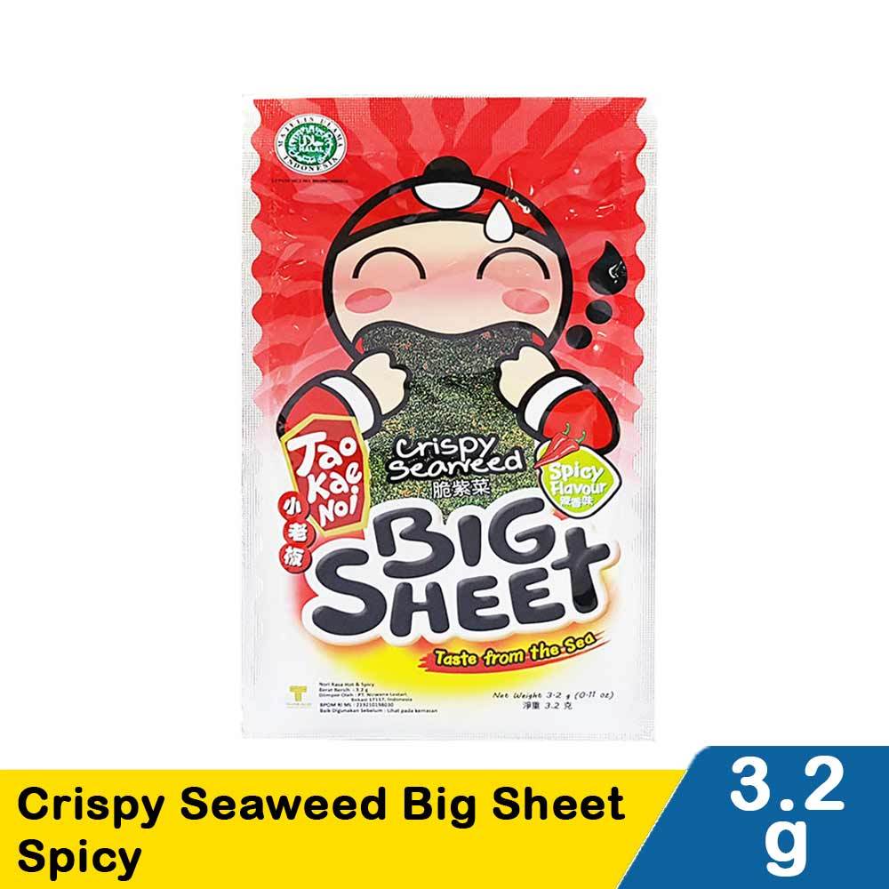 

Tao Kae Noi Crispy Seaweed Big Sheet Spicy 3.2 gram