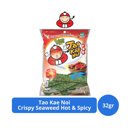 

TAO KAE NOI CRISPY SEAWEED rasa TOMYUM GOONG 32gr, HALAL