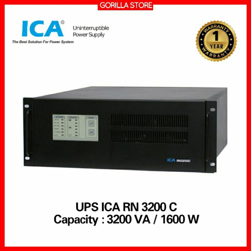 UPS ICA RN3200C Capacity 3200VA 1600W
