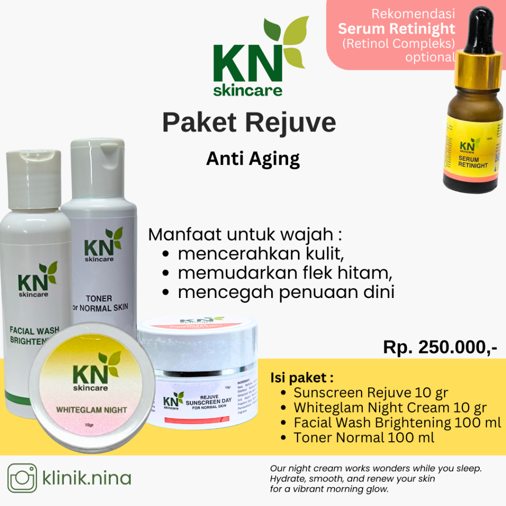 KN Skincare Paket Rejuve - Anti Aging
