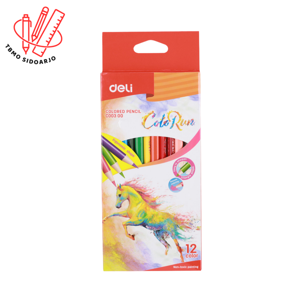 

TBMO Pensil Warna Deli Colorun 12 Warna Panjang - EC00300