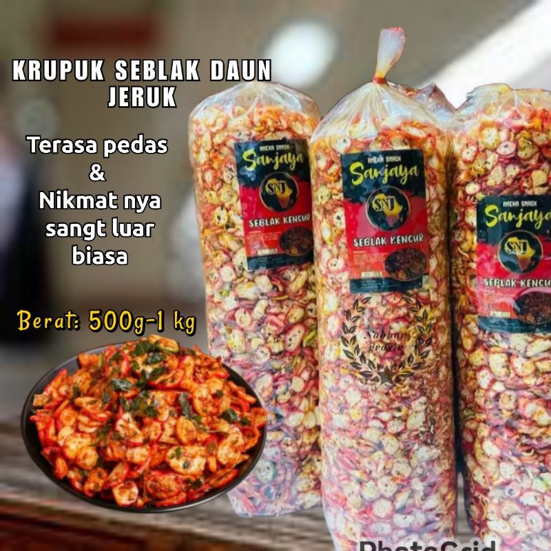 

1 KG KRUPUK SEBLAK DAUN JERUK PEDAS NIKMAT