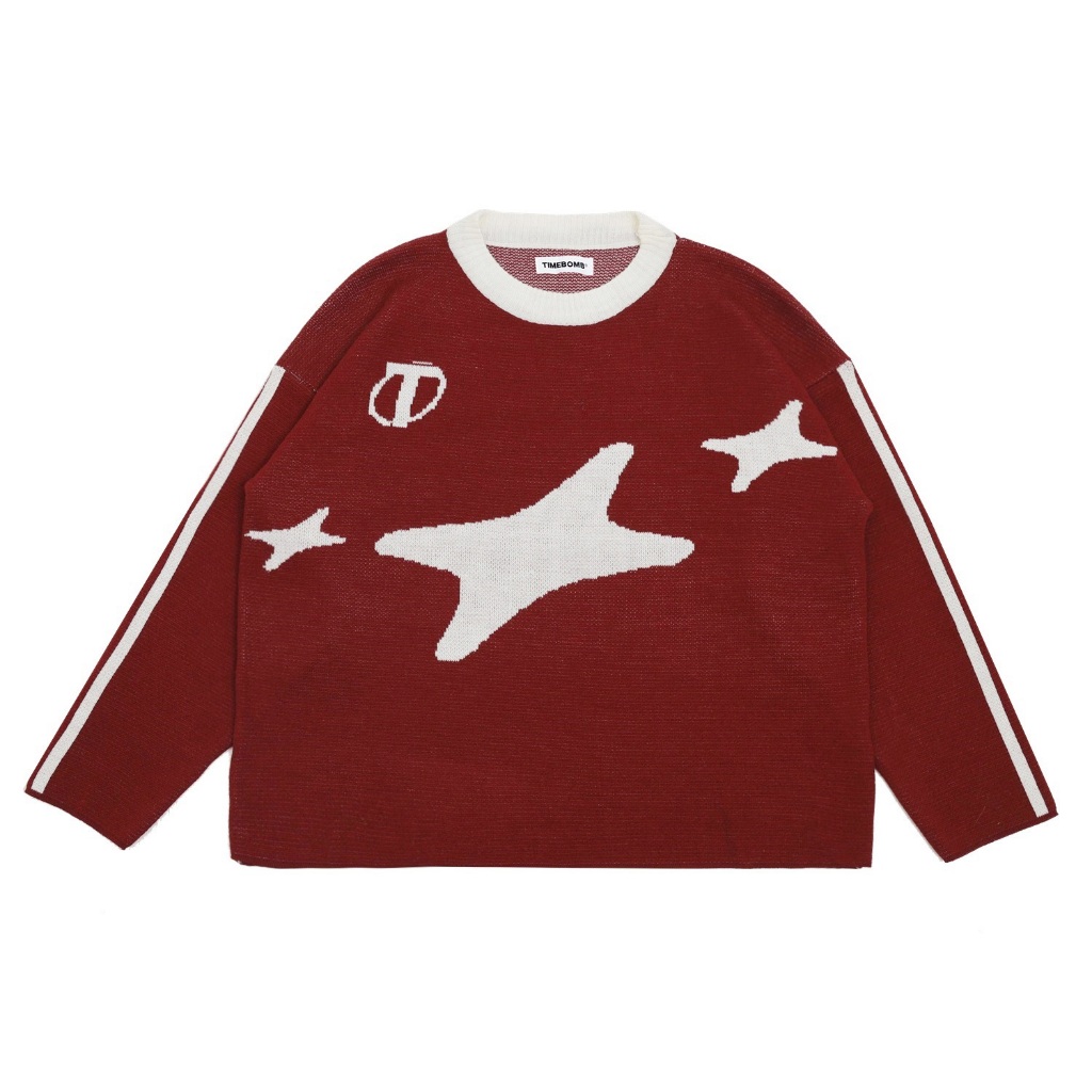 Timebomb Cardigan Knitwear Knit-Cardigan Knitwear BOXY Acrylic Switer Unisex / Switer Rajut Pria &