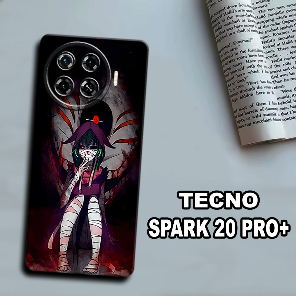 CC11/ Softcase karet lentur untuk tecno spark 20 pro plus/Motif karakter anime /case tecno spark 20 