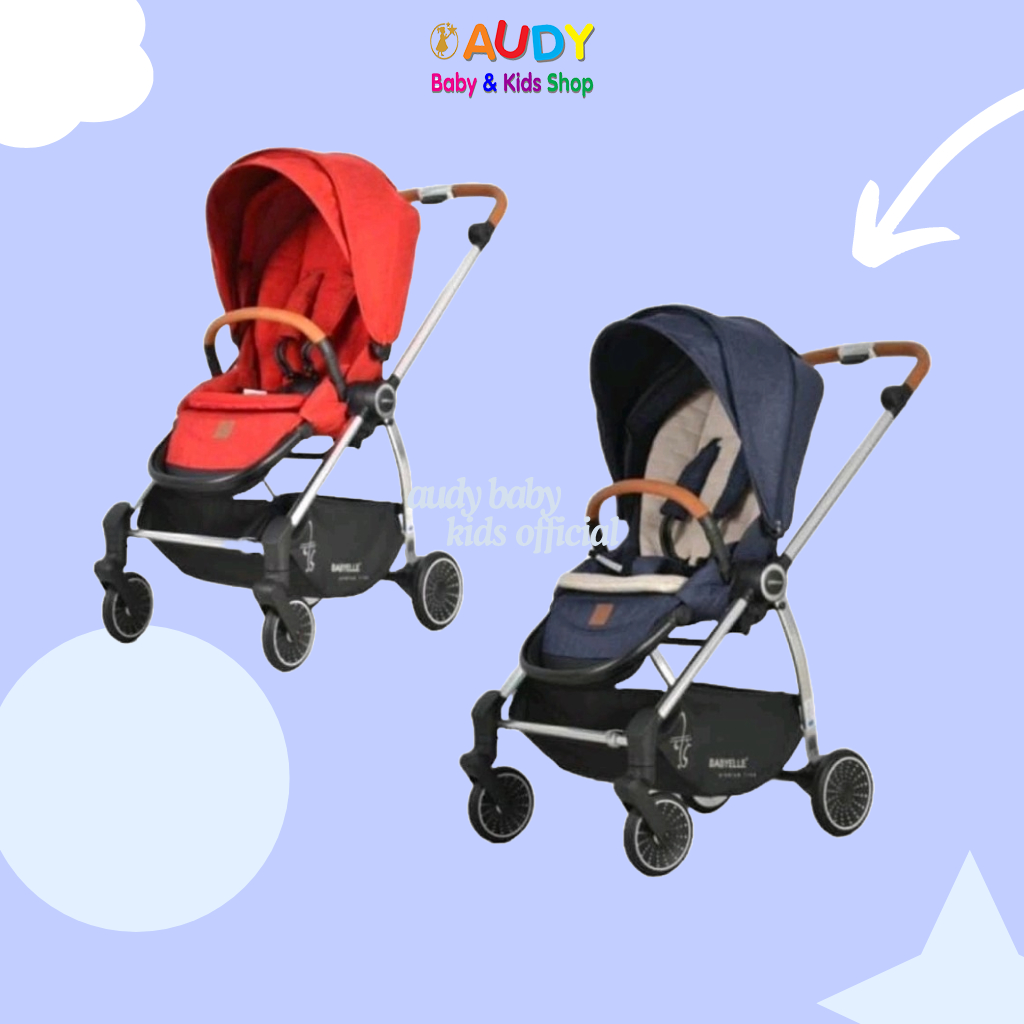 AUDY BABY - STROLLER BABYELLE PLATINUM S888 | KERETA DORONG BAYI | STROLLER LIPAT KECIL