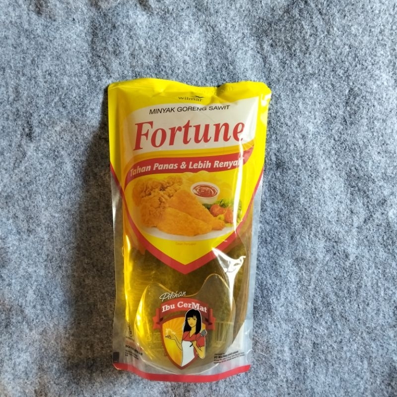 

Fortune Minyak Goreng 1 Liter Kemasan Pouch Ready Stok