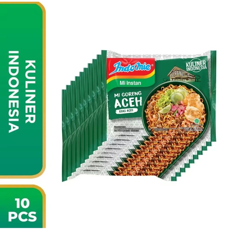 

Indomie Mi Instan Goreng Aceh 90g Isi 10pcs