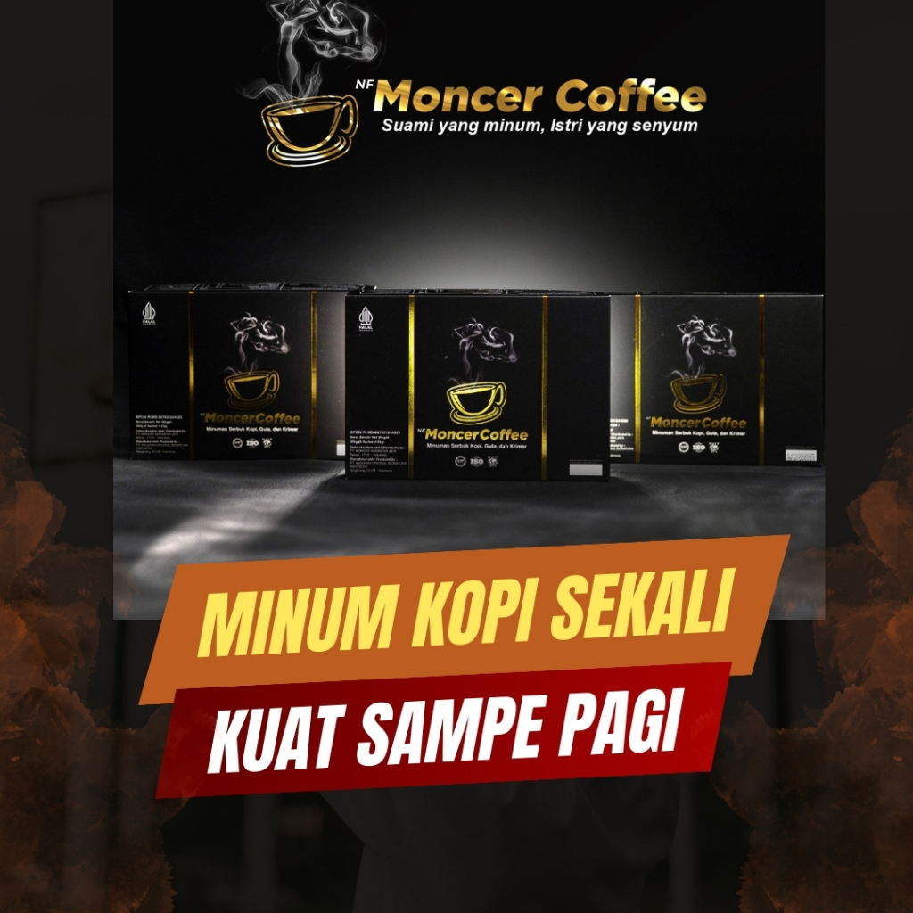 

MONCEER COFFEE ORIGINAL - KOPI MOCER PENUNJANG STAMINA PRIA TAHAN LAMA TANPA EFEK SAMPING BPOM HALAL