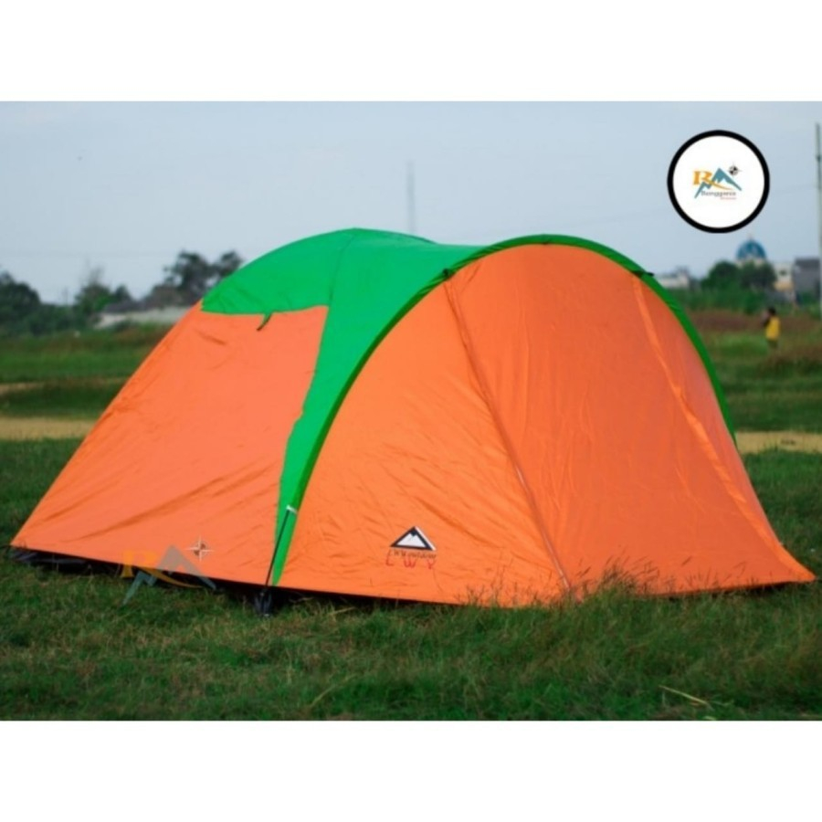 Tenda camping Tenda Dome double layer LWY outdoor kaps 4 orang