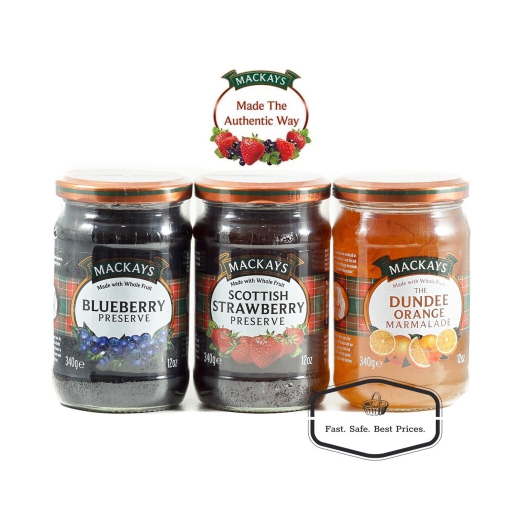 

Pelengkap Makanan Selai Impor Premium Mackays Jam Scotland 340 Gr Scottish Strawberry, Scottish Blueberry, Raspberry