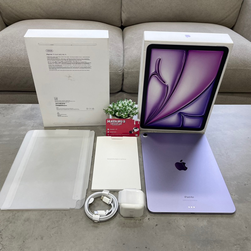 ipad Air 6 M2 128GB iBox - Wifi Only Second Fullset Original Like New