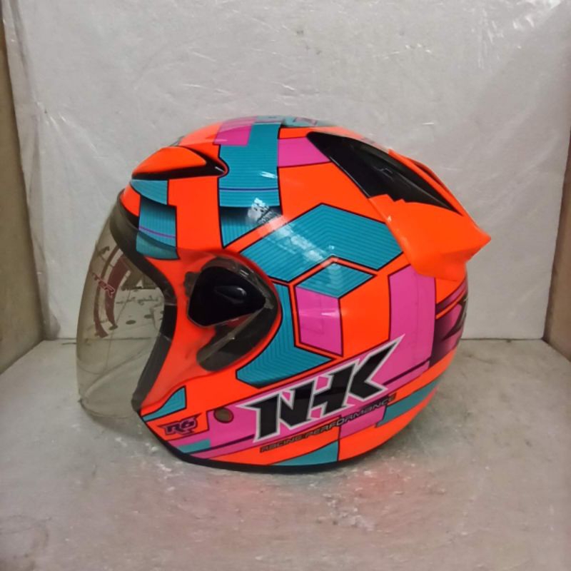 HELM NHK R6 MOTIF CUBE ORANGE
