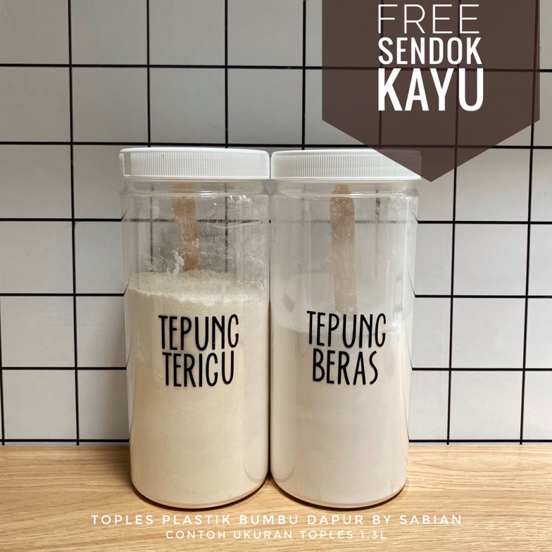 Dipesan ya Toples Plastik Bumbu Dapur  Toples Bumbu  Toples Dapur Toples kue Tempat bumbu