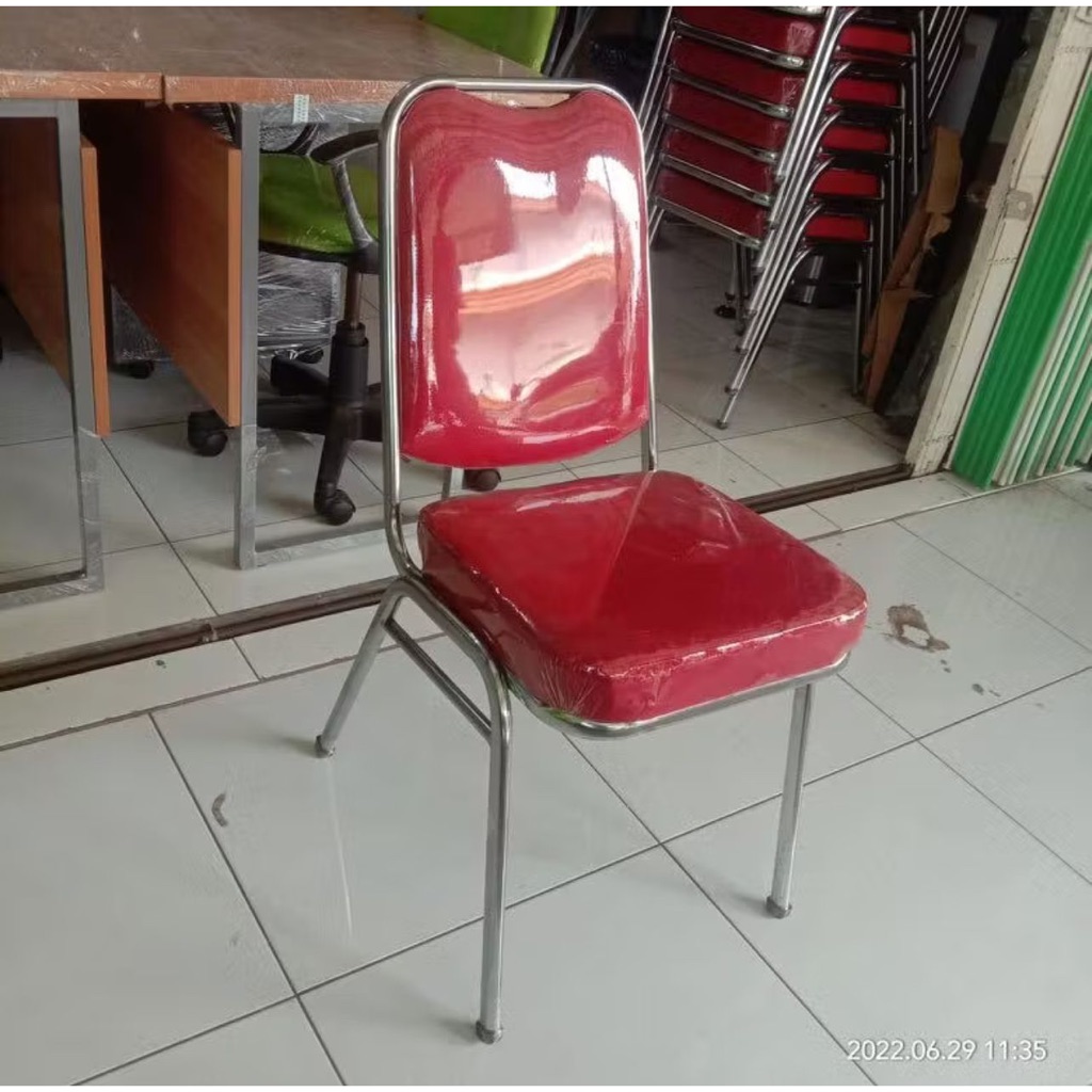 Kursi Susun Merah / Kursi Susun Warna Merah / Kursi Susun Tunggu / Kursi Tamu / Kursi Hadap / Kursi 