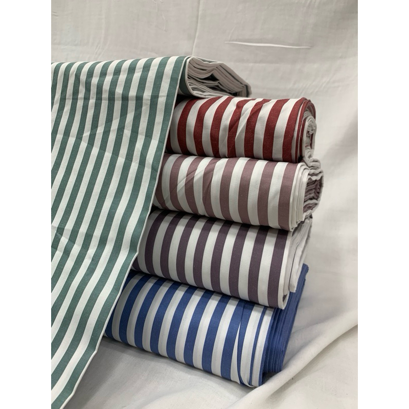 Kain Katun Garis / Kain Katun Kemeja / Kain Katun Motif / Kain Katun Murah
