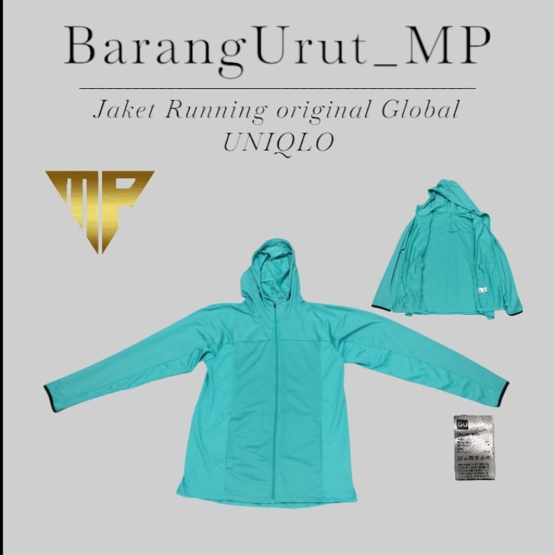 Jaket Running original Global Uniqlo Sport Second