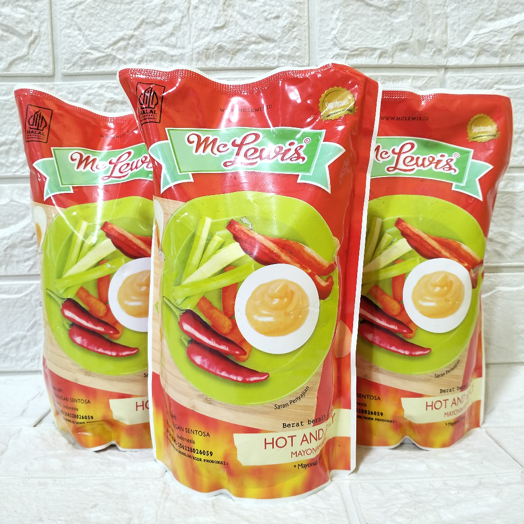 

Mc Lewis Hot N Spicy Mayonnaise 1kg Free Bubble Wrap dan Dus Tebal