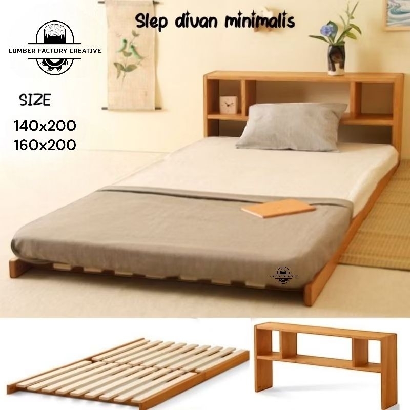 Dipan kayu alas kasur