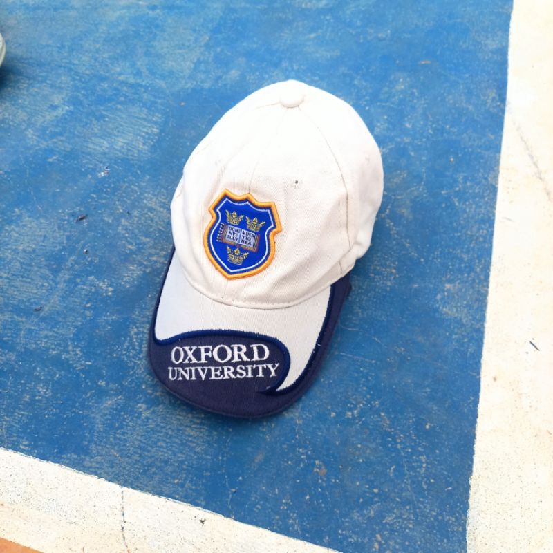 Topi Second Oxford University Bekas Original Pria Wanita cream
