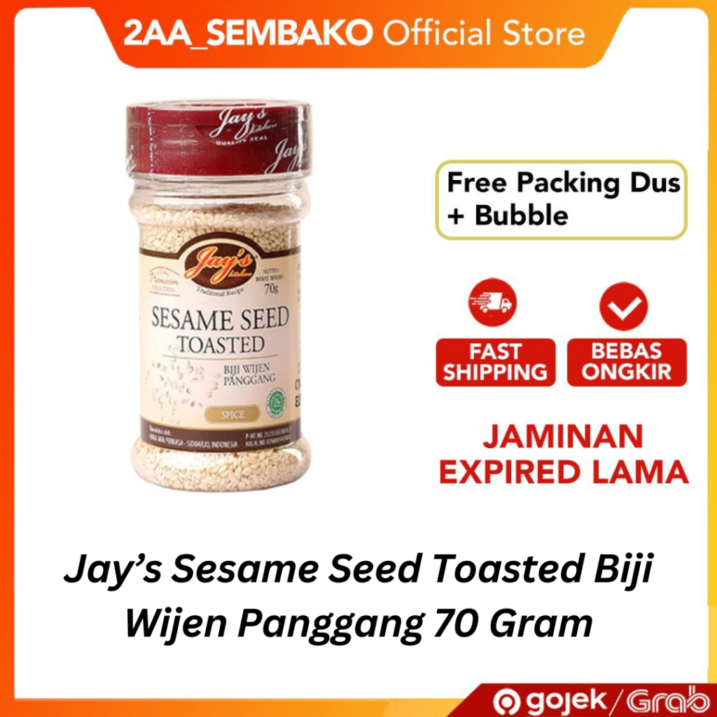 

Jay’s Sesame Seed Toasted Biji Wijen Panggang 70 Gram