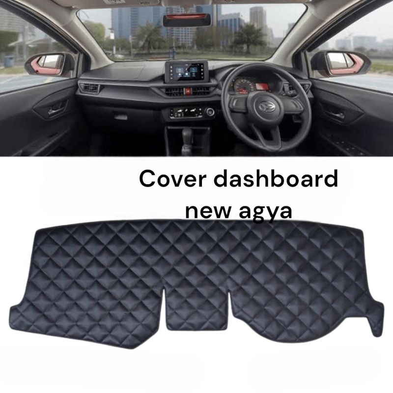 Cover Alas Dashboard New Agya Ayla 2023 Daihatsu Toyota Mobil Pelindung Dasbor Kulit Aksesoris