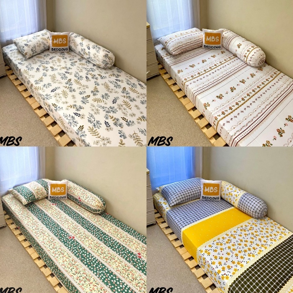 Murah Lebay MBS 5 SPREI 9 12 16 18 DOUBLE KARET ANTI GESER AESTHETIC