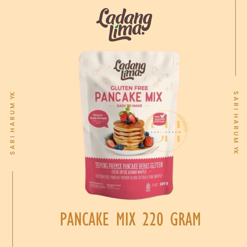 

Adonan Pancake | Pancake Mix | Ladang Lima Pancake Mix | Ladang Lima Adonan Pancake | Ladang Lima Pancake Mix 220 Gram